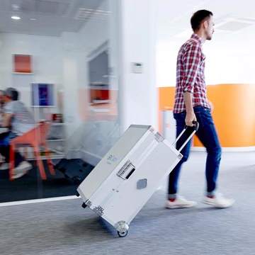 GoCabby GOCAB16 hordozható töltő és szinkronizáló kocsi 16db tablet számára