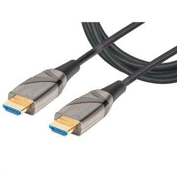 Techly HDMI 2.0 aktív optikai kábel, 4K Ultra, 18Gbps, 10 méter, fekete