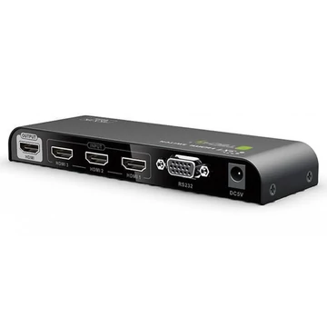 Techly HDMI 2.0 switch, 3 port, 4K UHD, RS232, Remote Control