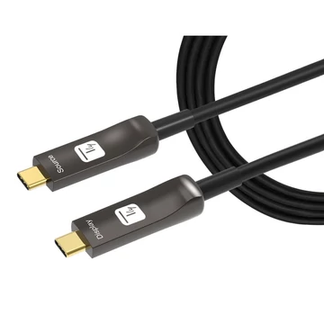 Techly USB-C aktív optikai kábel, 4K, 10m