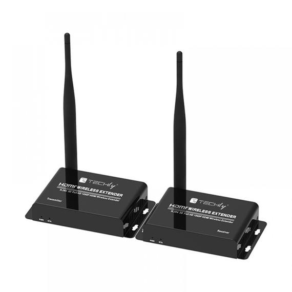 Techly HDMI vezetéknélküli extender, 50 méter, Full HD