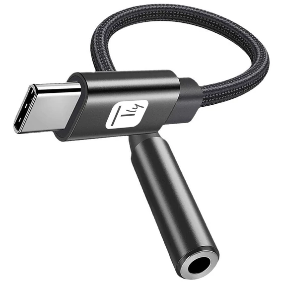 Techly USB-C-3,5" Jack összekötő kábel