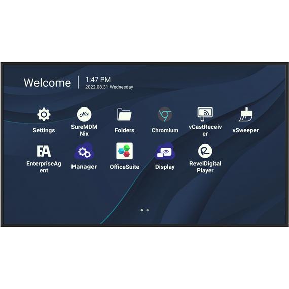ViewSonic CDE6530 65" üzleti kijelző, 4K UHD, 24/7