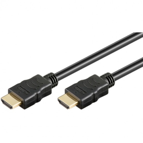 Techly HDMI kábel, 1 méter, high speed, Ethernet, fekete