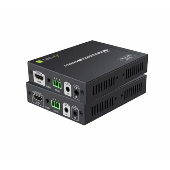Techly HDMI 2.0 extender, 4K UHD, 100 méter, HDBase-T, IR