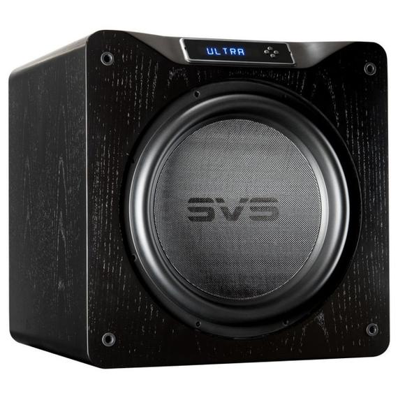 SVS SB16 Ultra High End aktív mélyláda, fa erezetes fekete