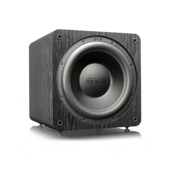 SVS SB-3000 aktív mélyláda, fa erezetes fekete