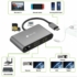Kép 3/5 - Techly Multiport átalakító, USB C -> HDMI, VGA, USB3, RJ45