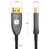 Kép 4/8 - Techly HDMI 2.1 aktív optikai kábel, 8K 48Gbps, 15 méter, fekete