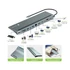 Kép 2/14 - Techly Dokkoló állomás, USB C -> HDMI, DP, VGA, USB3, RJ45, Audio, SD kártya