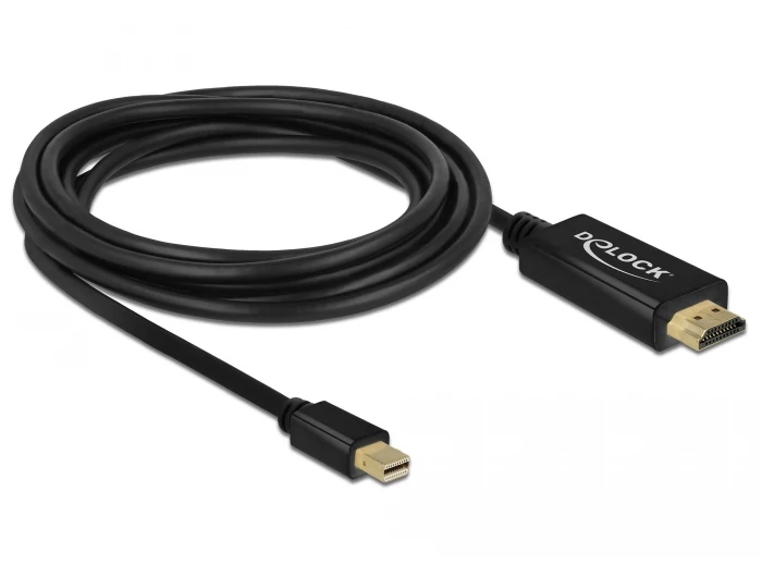 Delock mini DisplayPort (apa) -> HDMI (apa) összekötő kábel, 3 méter