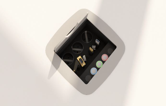 EasyConnect Integrator Large asztali csatlakozó, kábelrendező