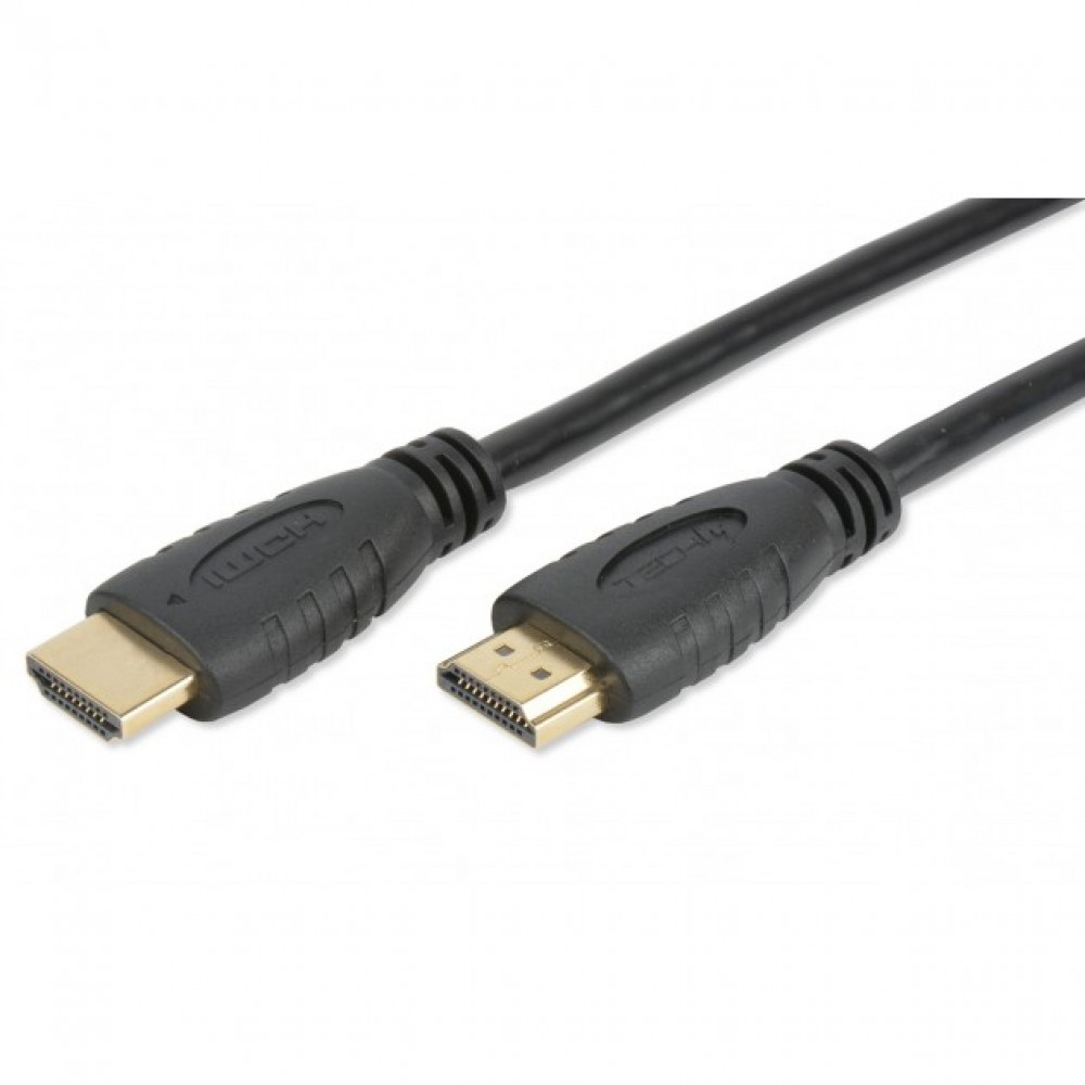 Techly HDMI 2.0 kábel, 6 méter, high speed, fekete