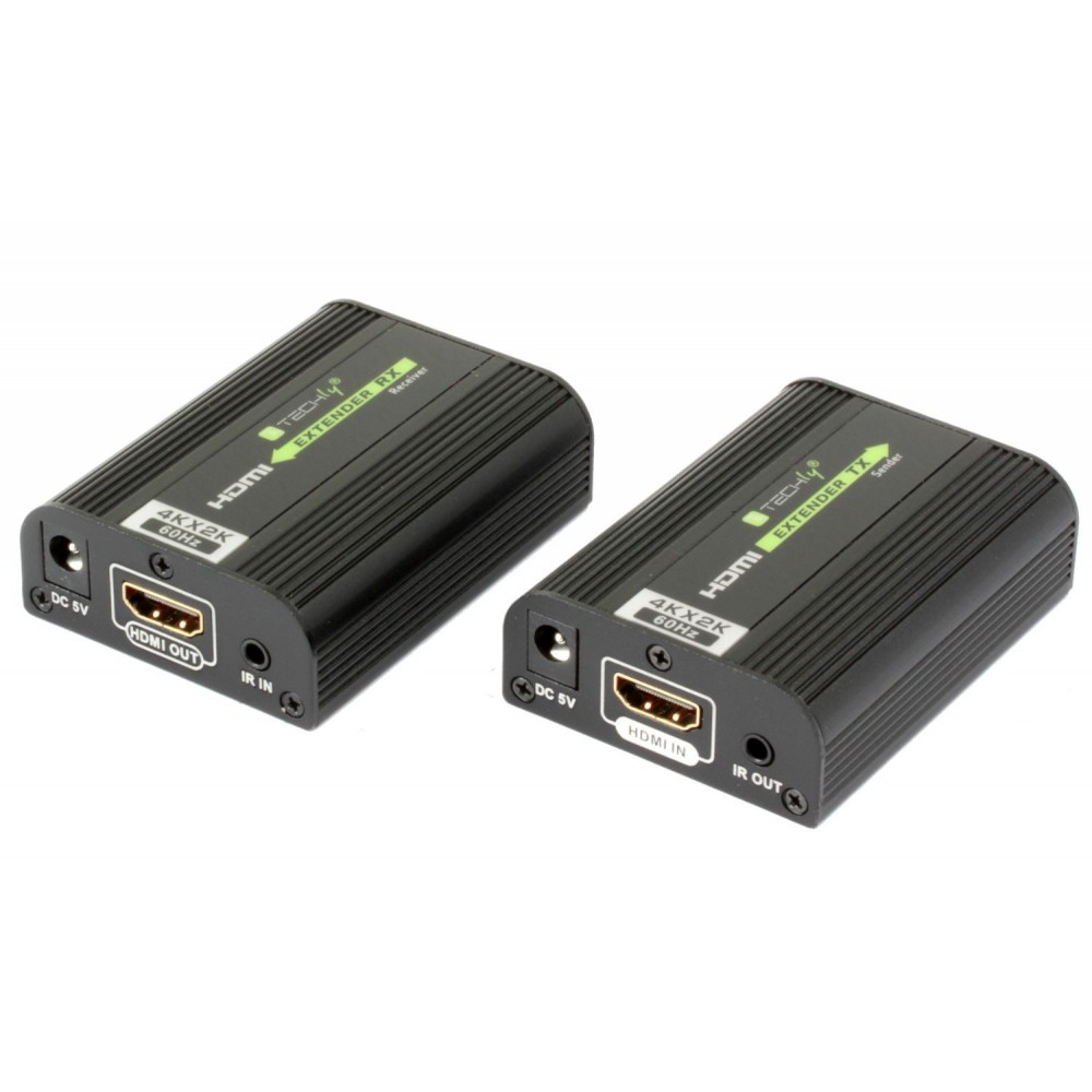 Techly HDMI extender, Cat.6/6A/7, 60 méter, IR