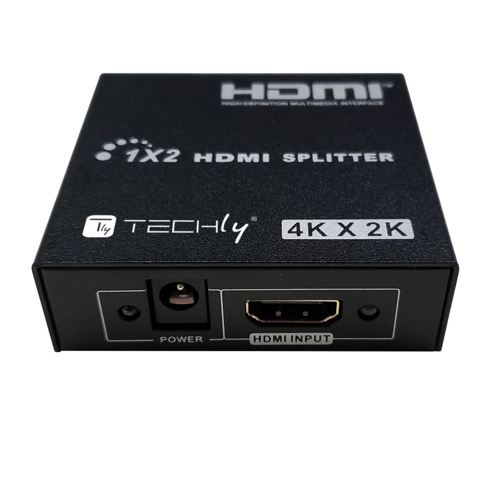 Techly HDMI splitter, 1 in 2 out, 15 méter, 4K Ultra HD