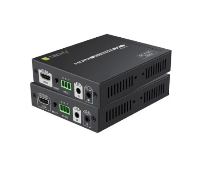 Techly HDMI 2.0 extender, 4K UHD, 100 méter, HDBase-T, IR