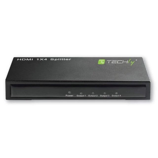 Techly HDMI splitter, 1 in 4 out, 15 méter, Full HD